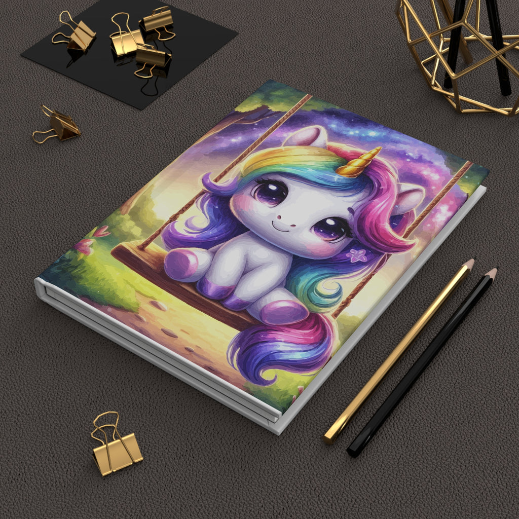 Starry Swing Kawaii Unicorn Journal