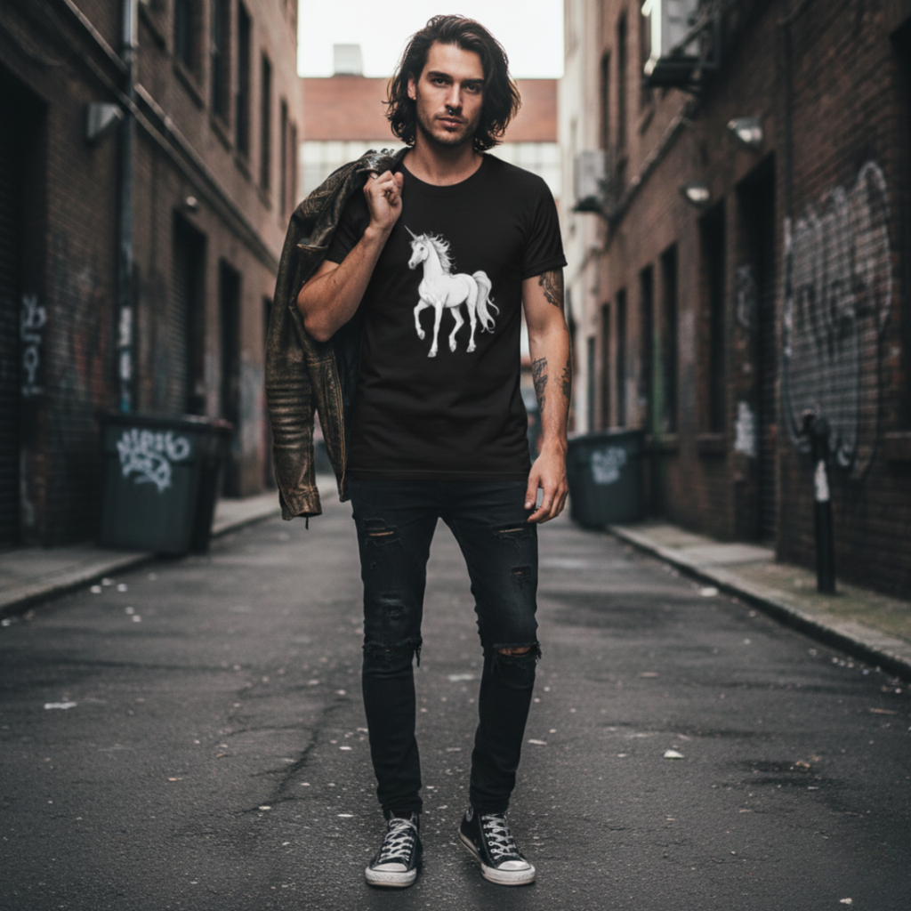 Street Shadow Noir Unicorn Tee