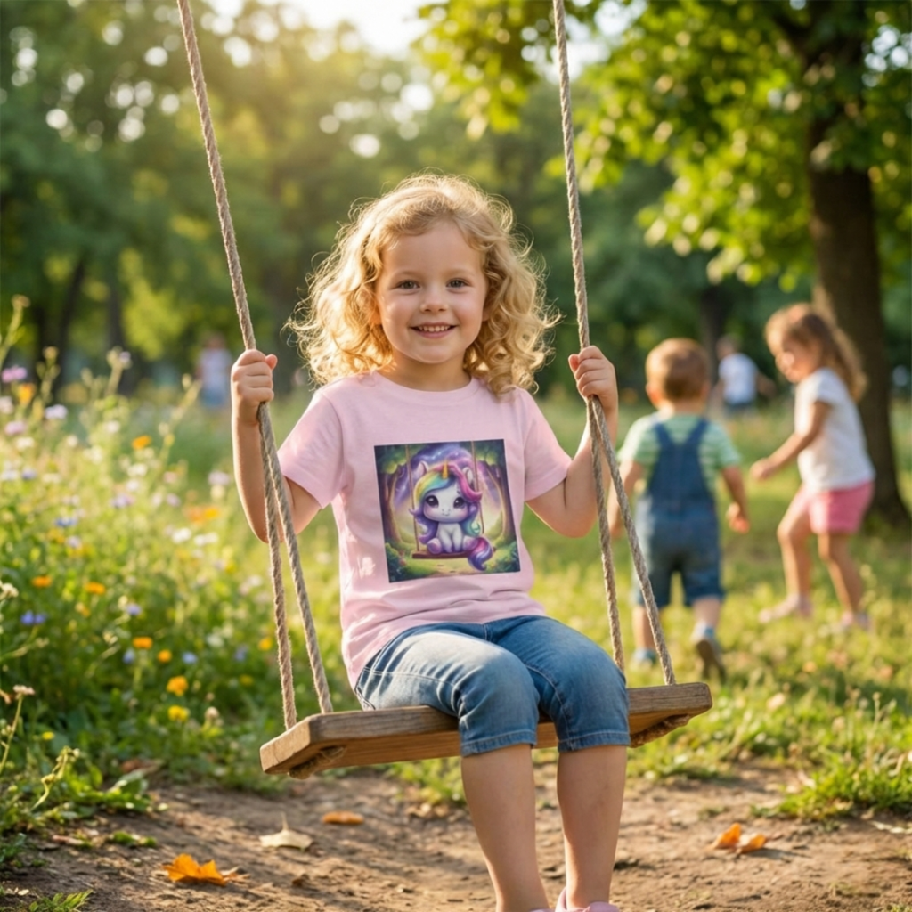 Starry Swing Kids’ Magical Unicorn Tee