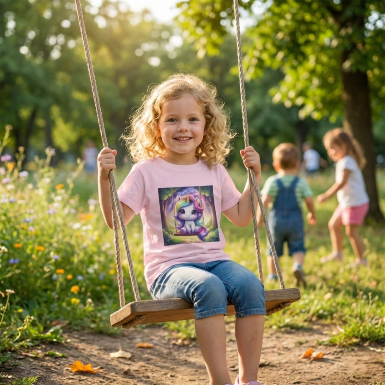 Starry Swing Kids’ Magical Unicorn Tee