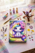 Starry Swing Kawaii Unicorn Journal