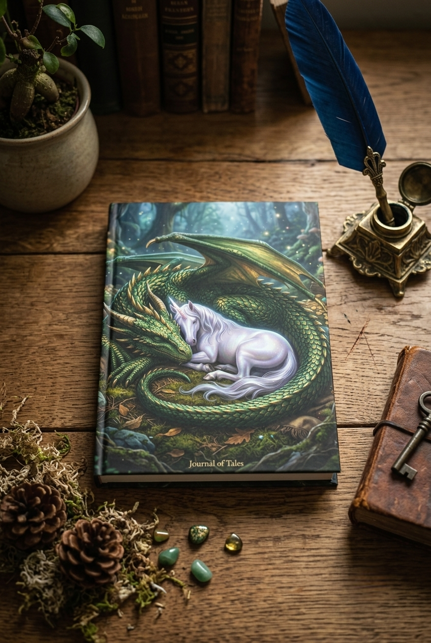Mystic Bond Hardcover Journal — Fantasy Notebook for Writers, Dreamers & Gift Giving