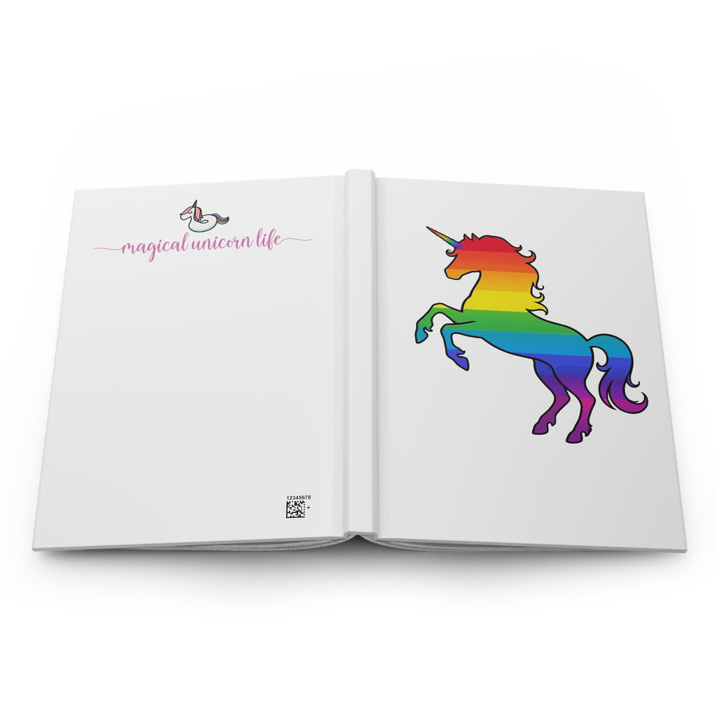 Pride Rainbow Unicorn Notebook - Ruled Journal for Everyone
