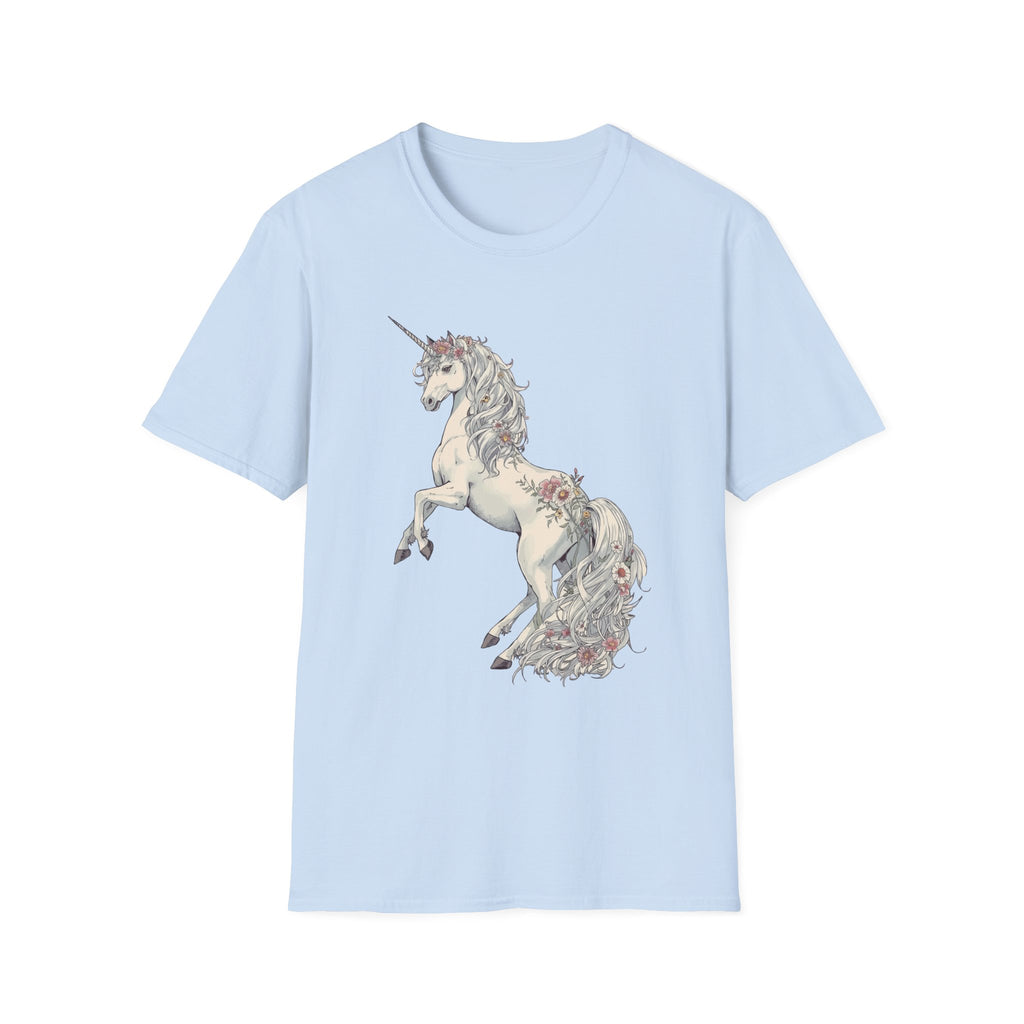 Enchanted Noir Floral Unicorn Tee
