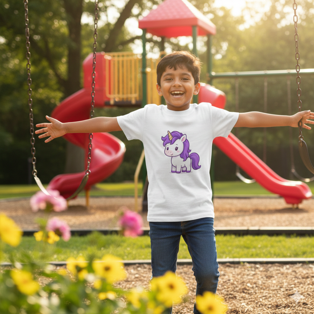 Lavender Dreams Kids’ Unicorn Tee